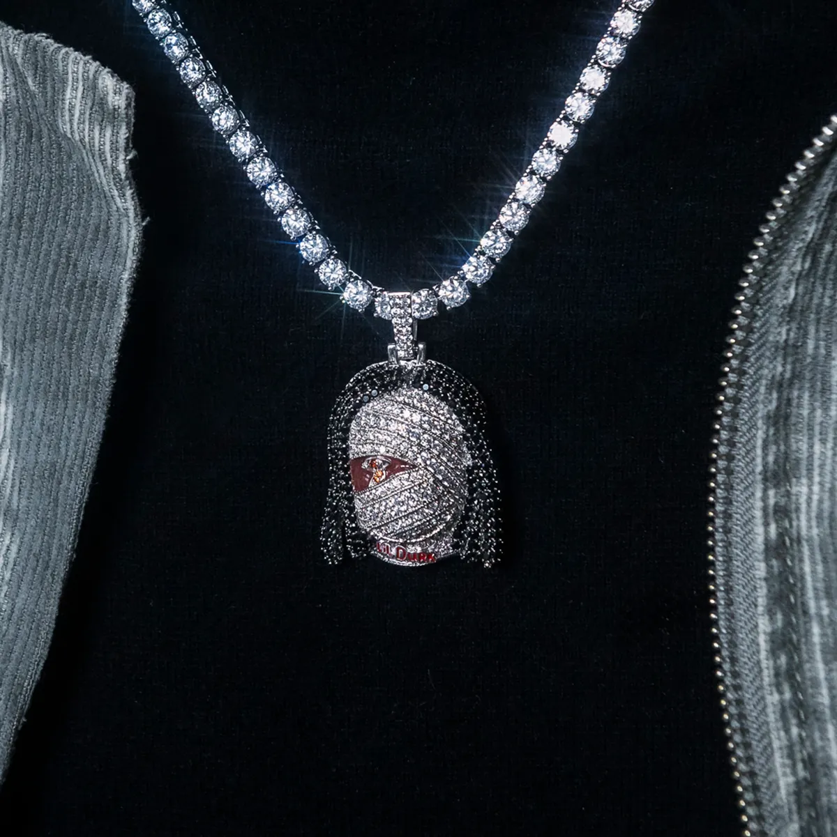 14k Solid Gold Lil Durk Almost Healed Pendant