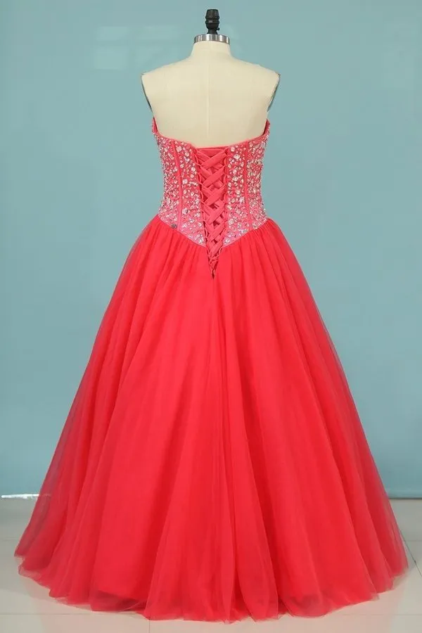 2024 Ball Gown Sweetheart Floor Length Quinceanera Dresses PQ5HCQKK