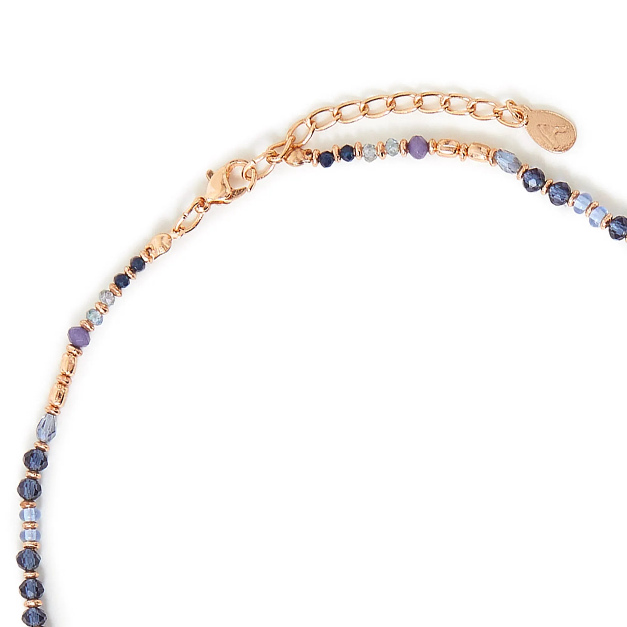 Accessorize London Women's Blue Round Beaded Necklace