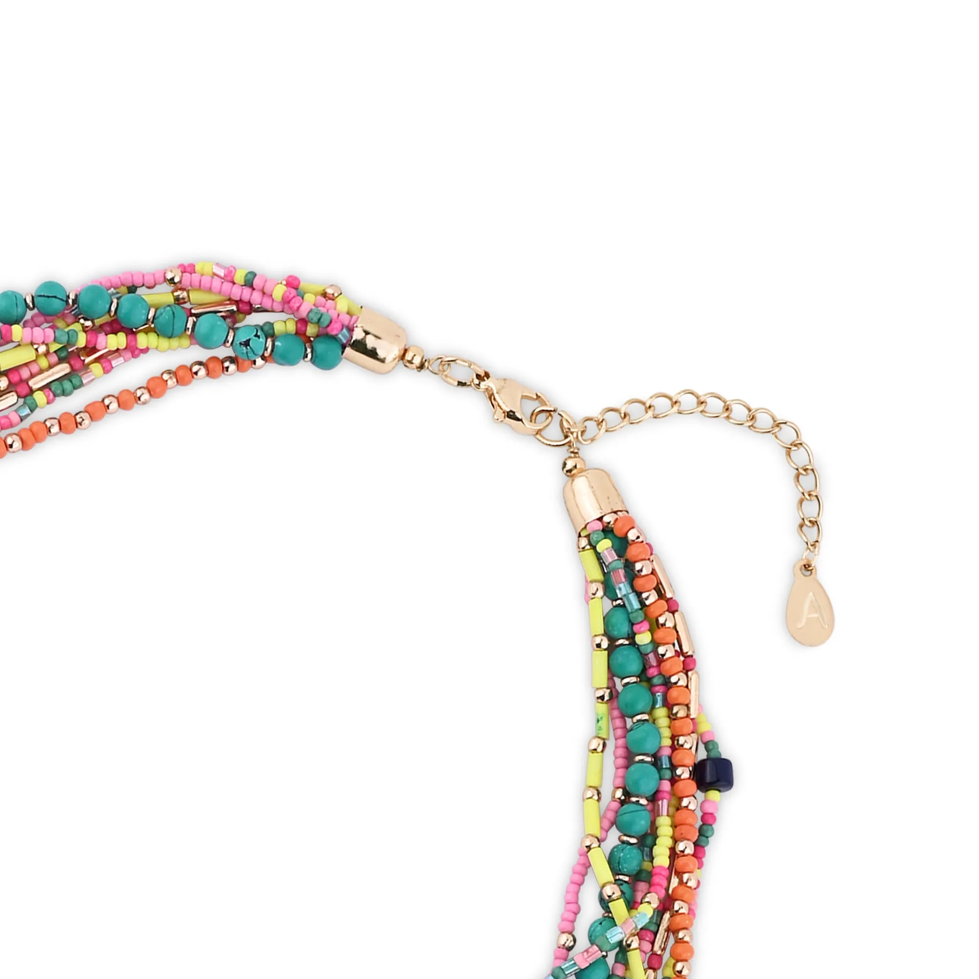 Accessorize London Women's Mega Beaded Layered Necklace