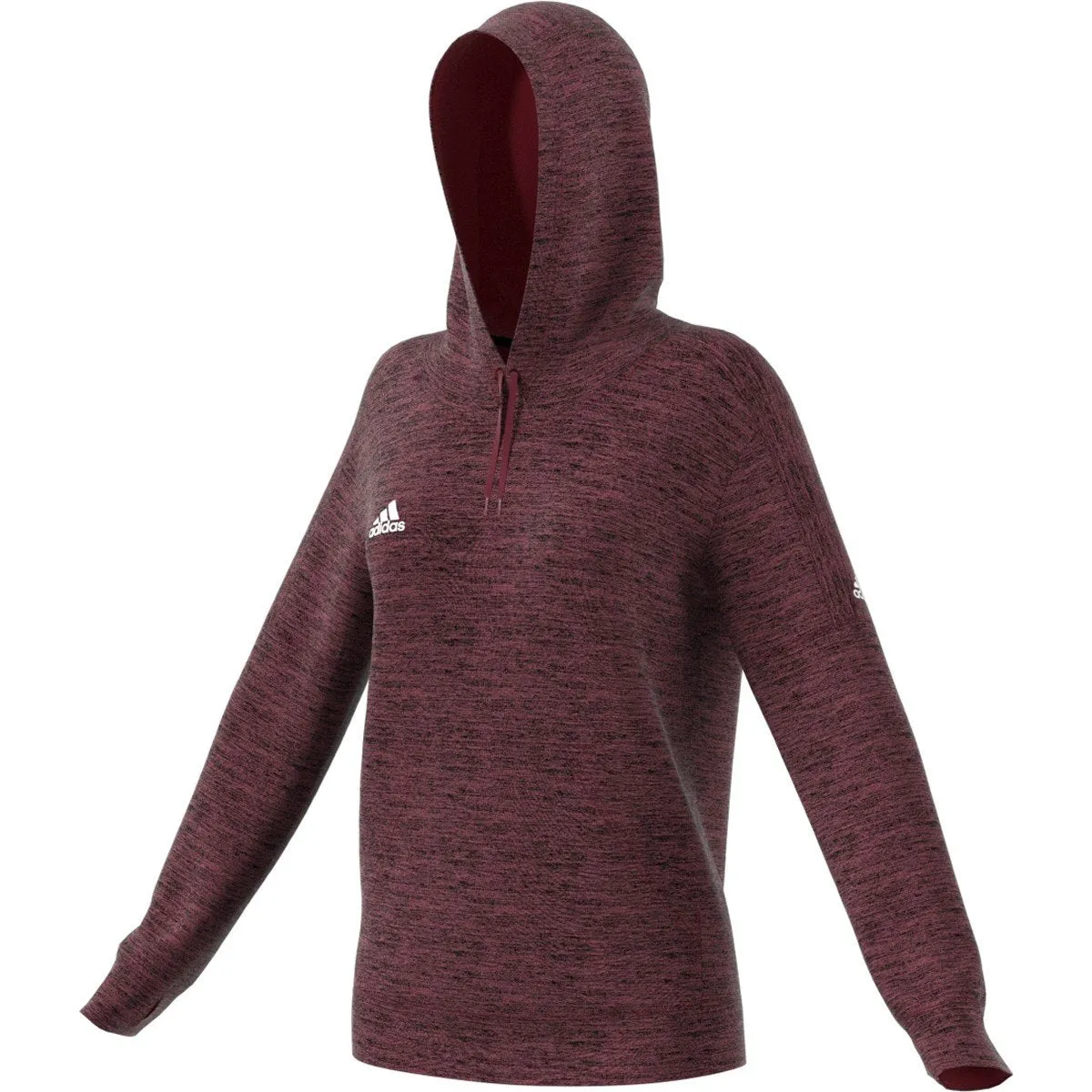 adidas Women's Collegiate Burgundy Melange Team Issue Pullover