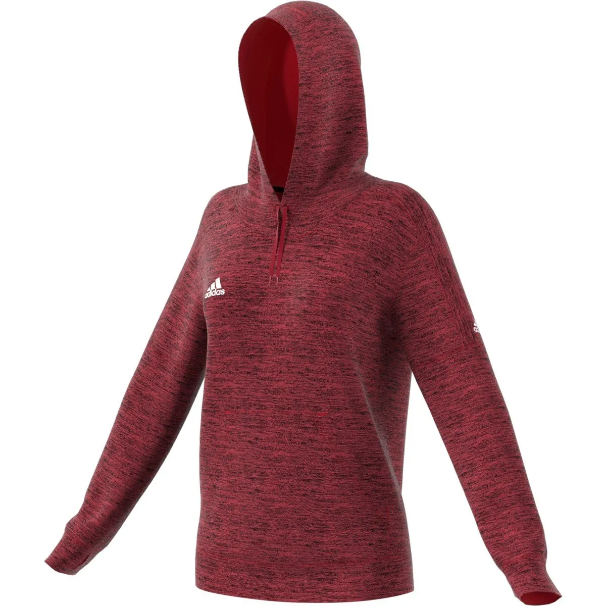 adidas Women's Power Red Melange Team Issue Pullover