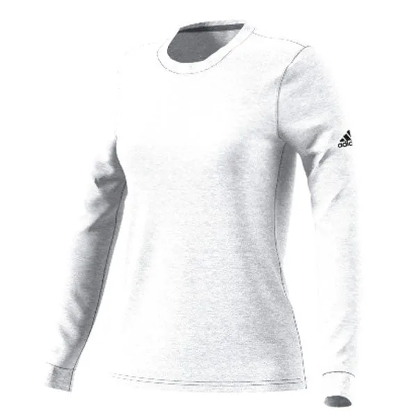 adidas Women's White Long Sleeve Go To Perfect Tee