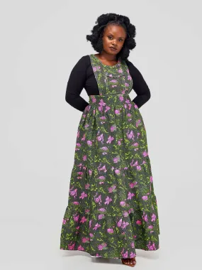 Afafla Ankara Felicity Dress - Green