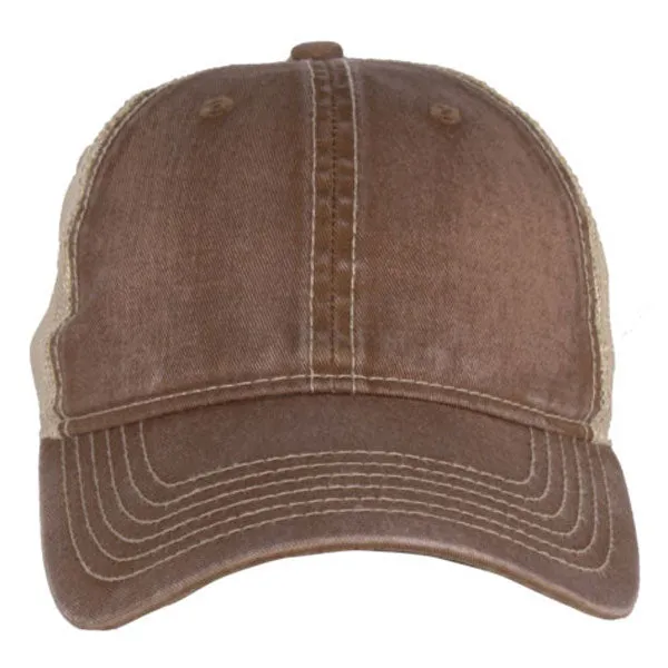 AHEAD Brown/Tan Tea Stained Mesh Back Cap