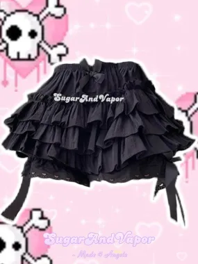 ANNA Lolita Flared Lace Mini Skirt (Skort)