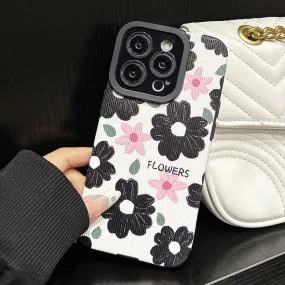 B240 Cute Phone Case: Floral Elegance for iPhone 7-15 Pro Max - Style and Protection in One!