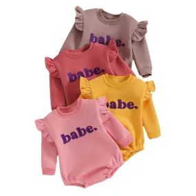 BABE Ruffle Long-Sleeve Onesie