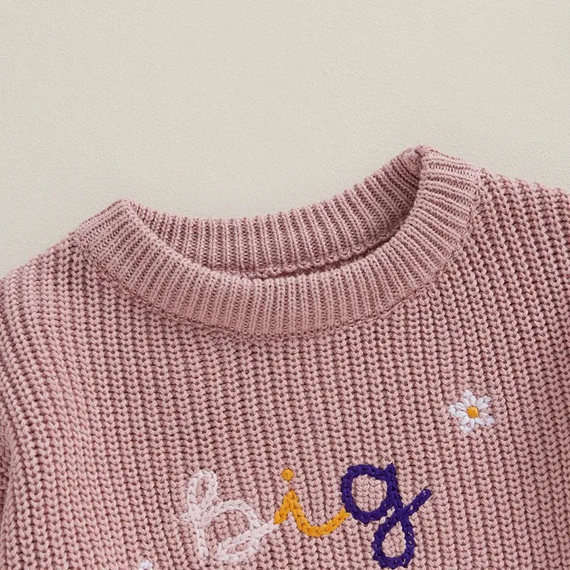 Baby Deluxe Sweater - BIG SISTER - to 24M