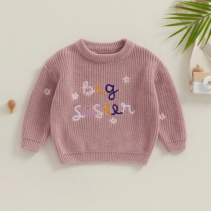 Baby Deluxe Sweater - BIG SISTER - to 24M