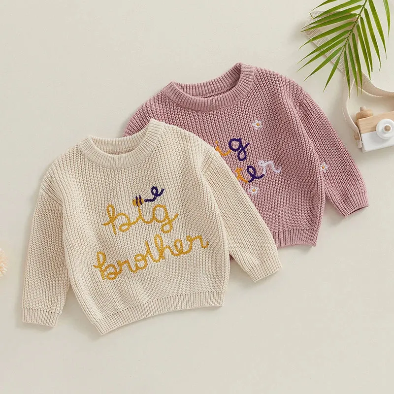 Baby Deluxe Sweater - BIG SISTER - to 24M