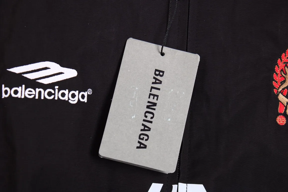 Balenciaga Black Zip-Up Track Jacket