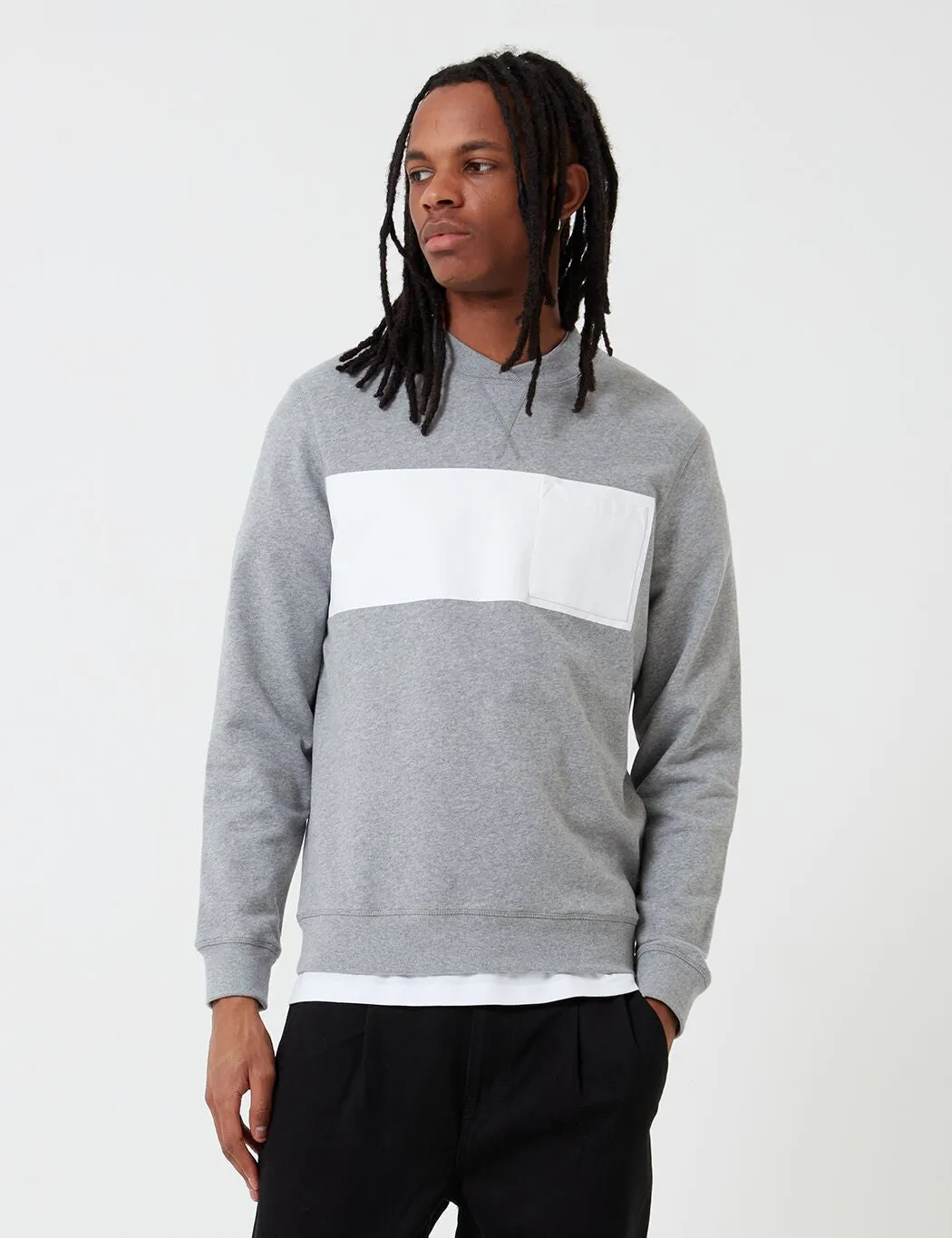 Barbour Herbrides Sweatshirt (White Label) - Grey Marl