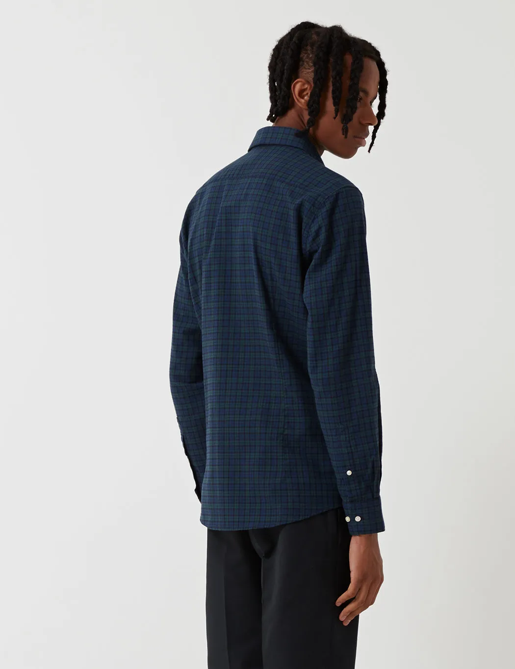 Barbour Stapleton Dalton Check Shirt - Navy Blue