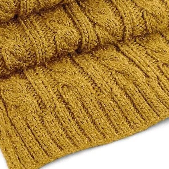 Beechfield Cable Knit Melange Scarf