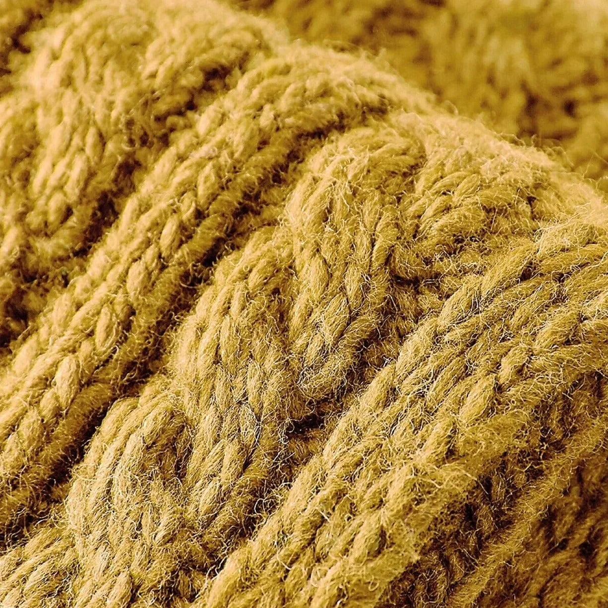 Beechfield Cable Knit Melange Scarf