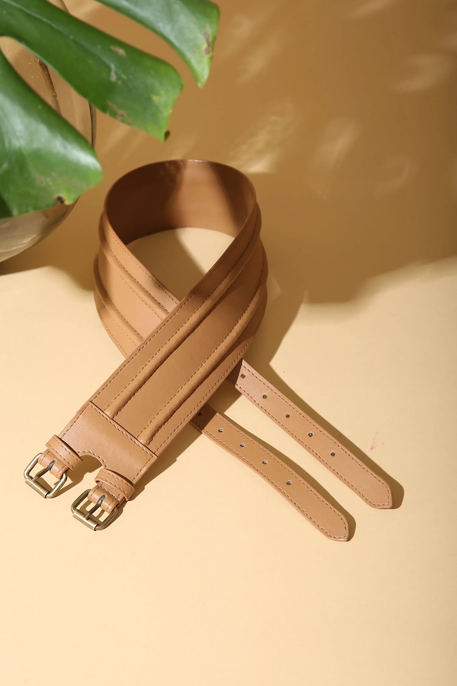 Beige Double Cord Belt