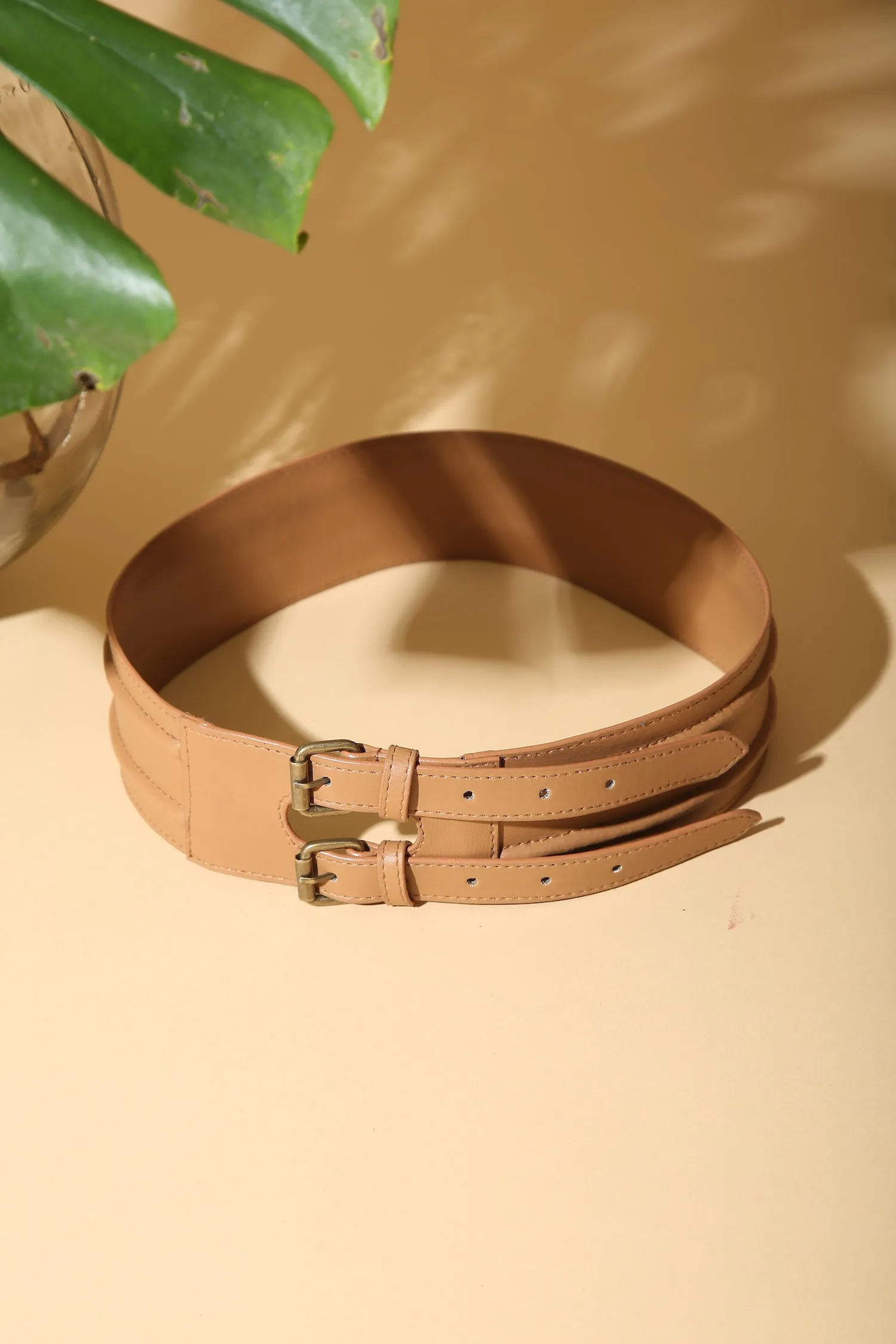 Beige Double Cord Belt