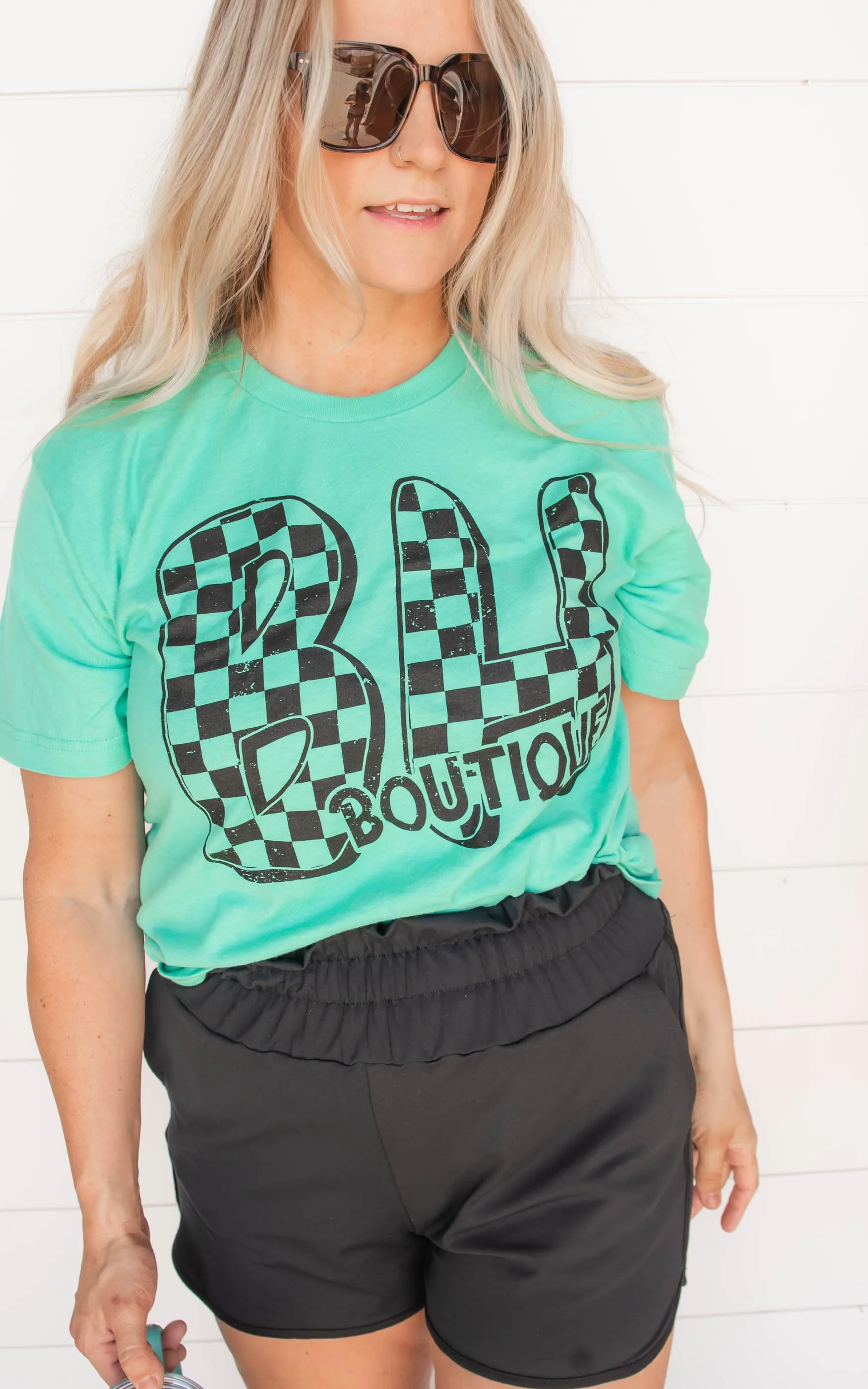 BHB Checkered T-shirt** - Final Sale*