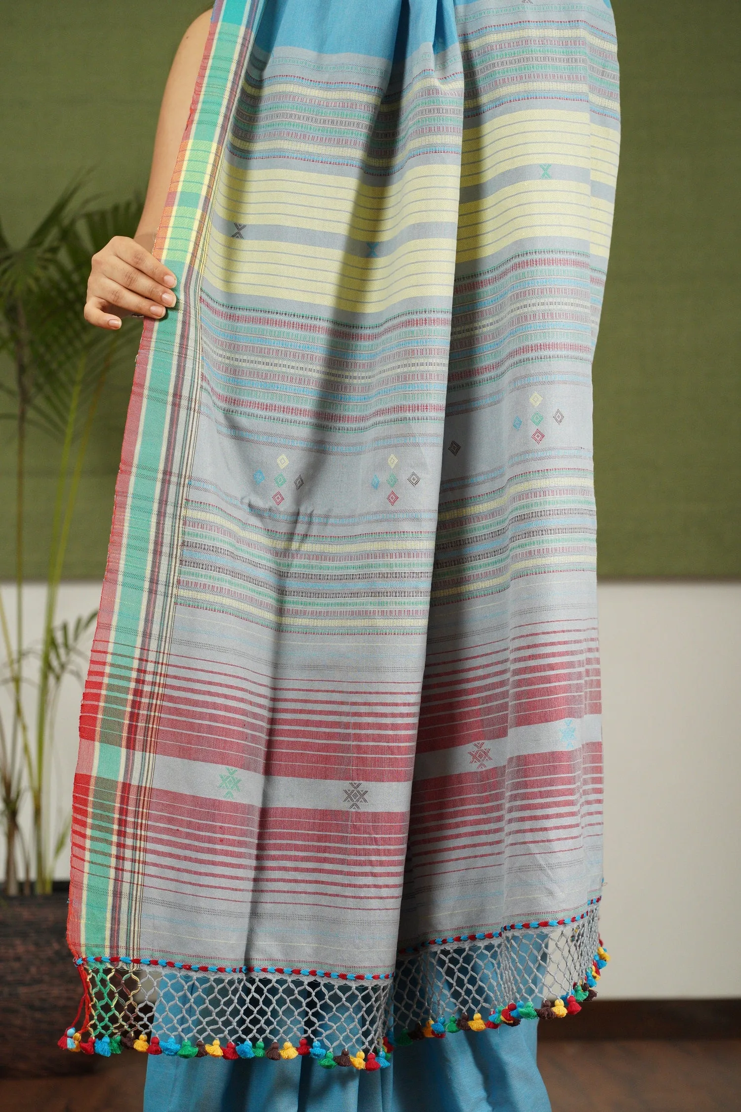 Bhujodi Handwoven Cotton Saree