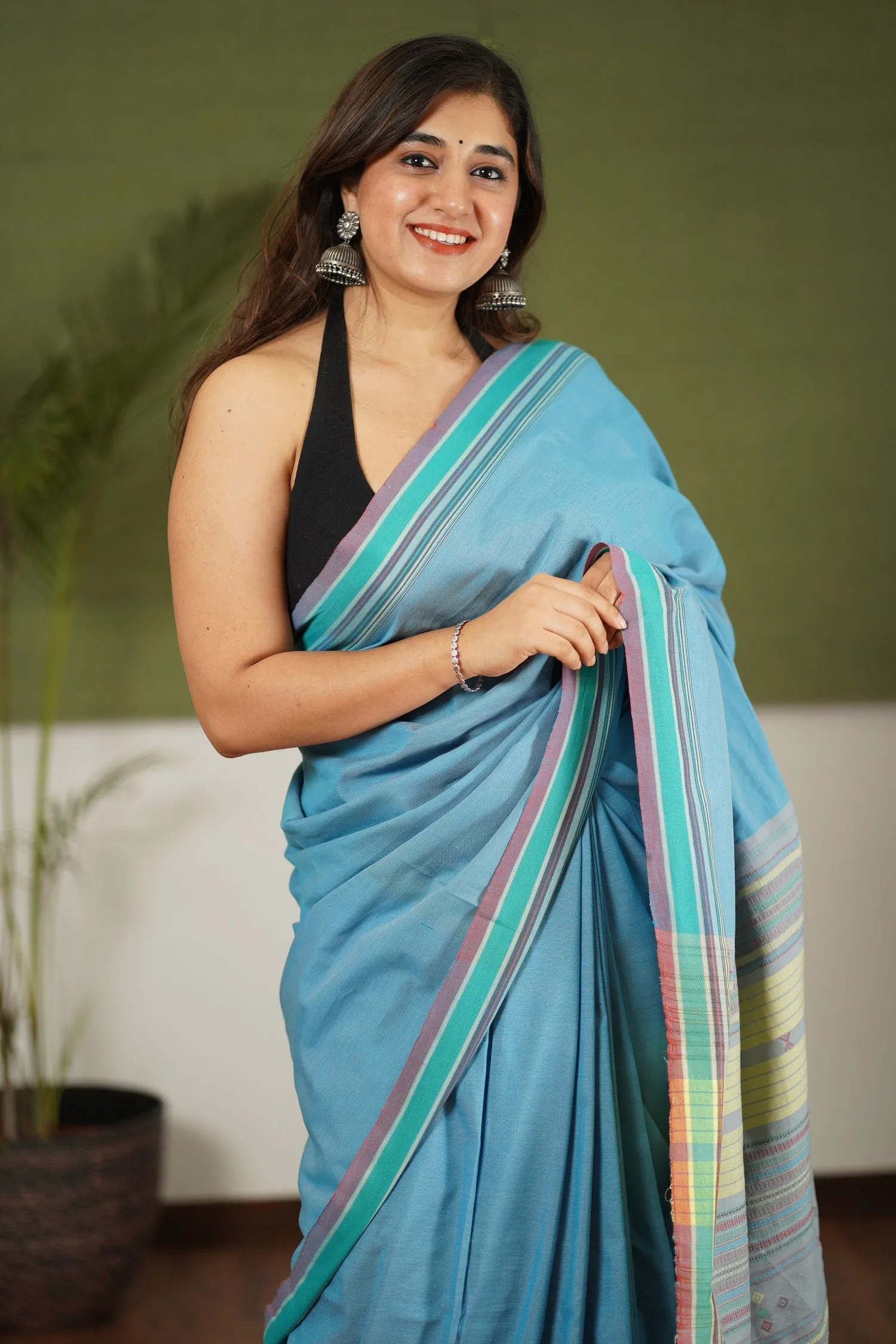 Bhujodi Handwoven Cotton Saree