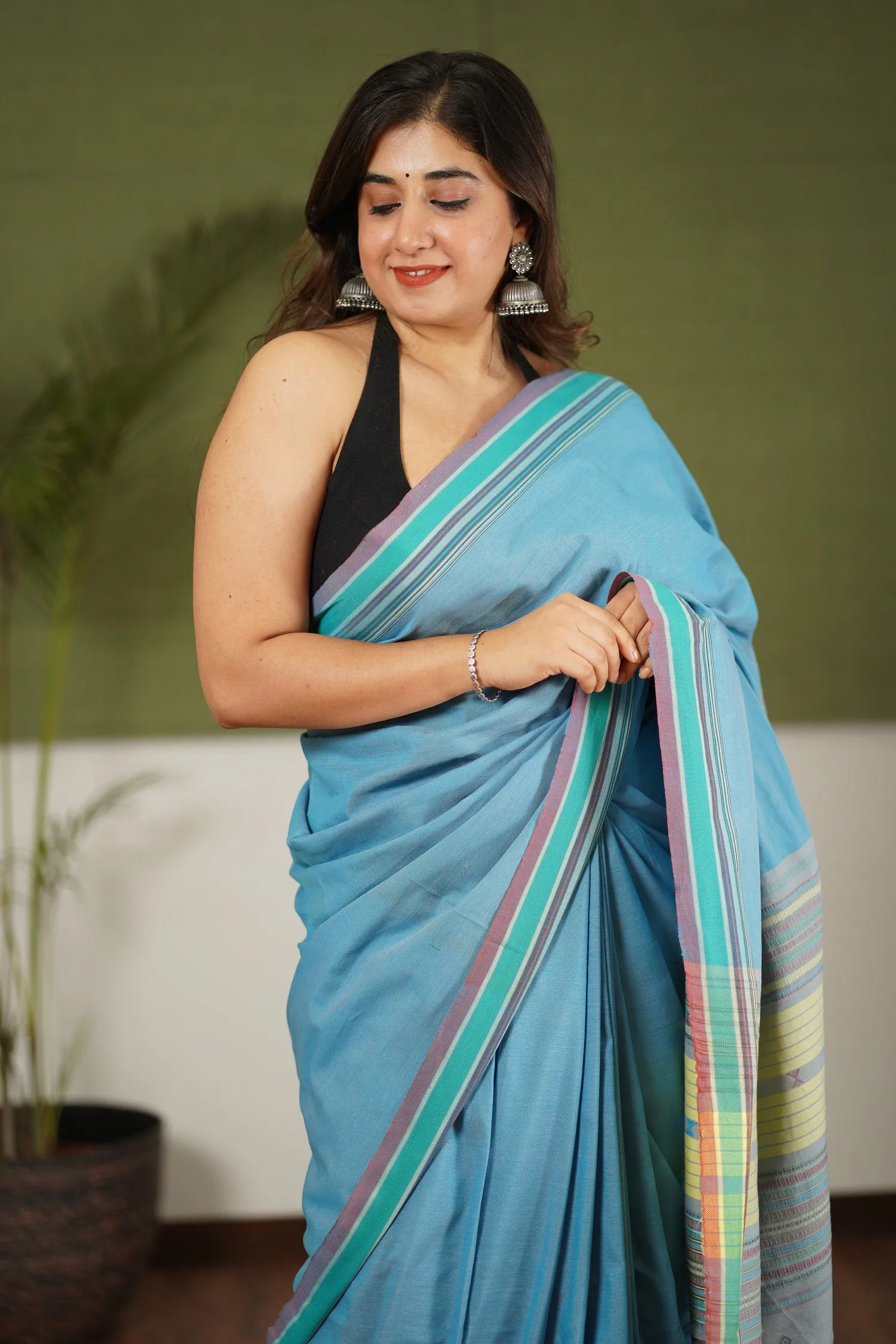 Bhujodi Handwoven Cotton Saree