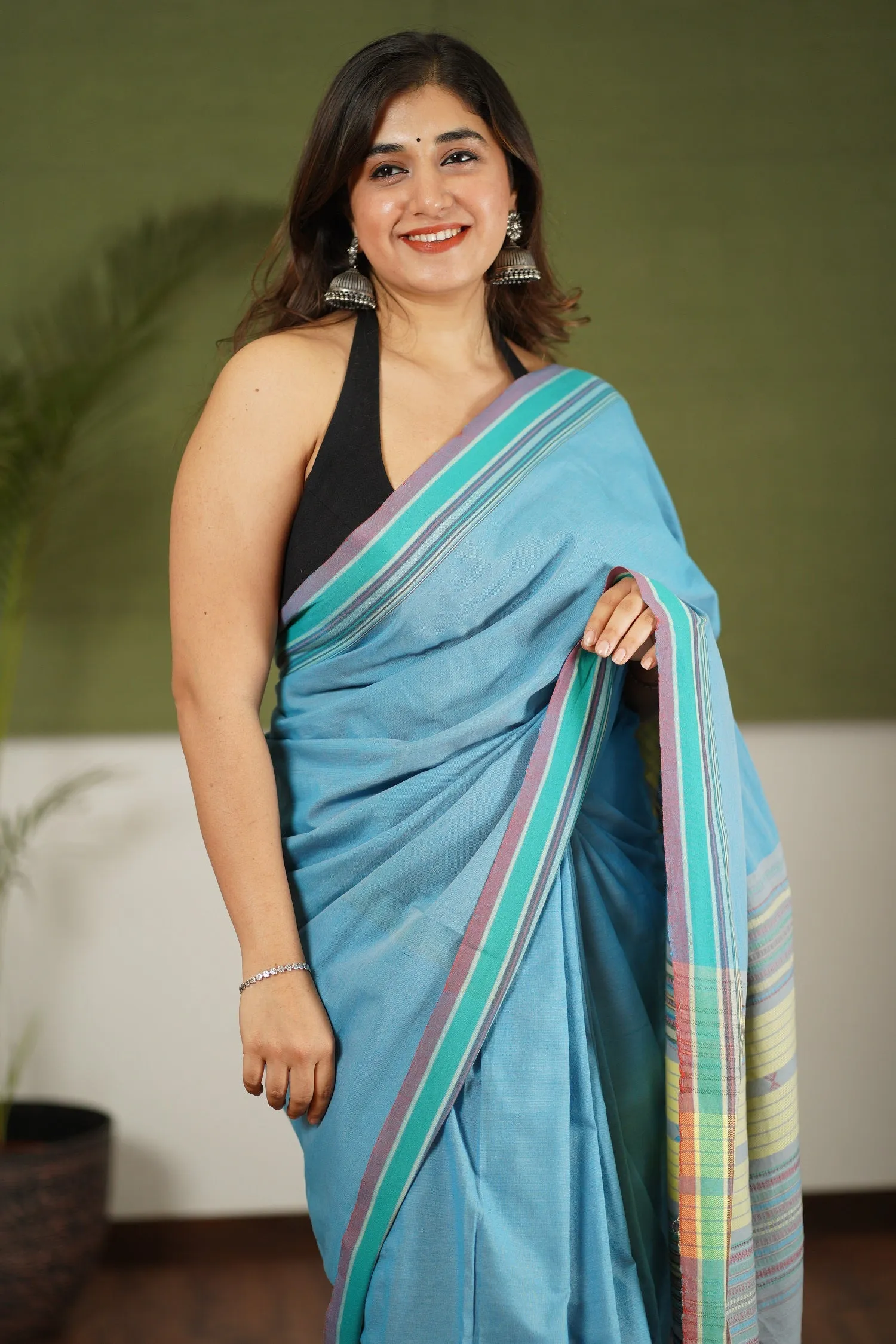 Bhujodi Handwoven Cotton Saree