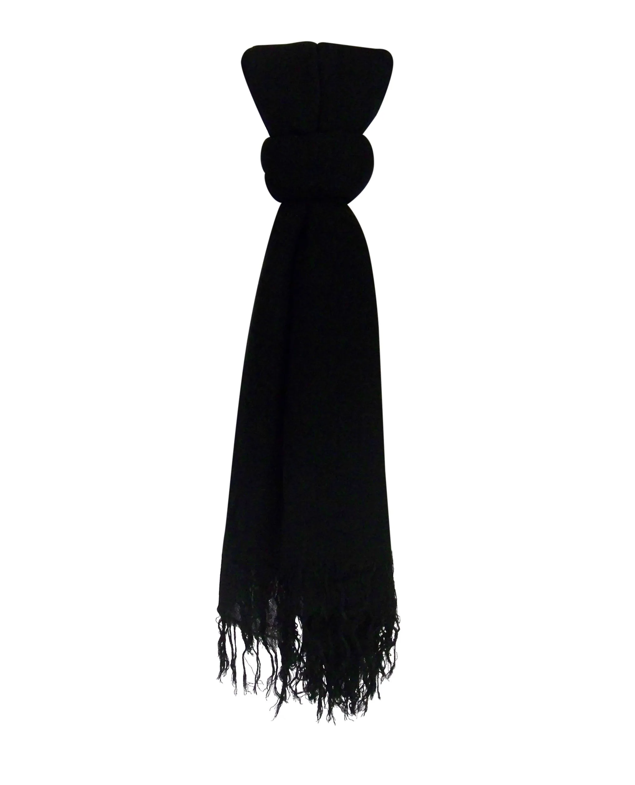 Blue Pacific Tissue Modal and Cashmere Scarf in Black