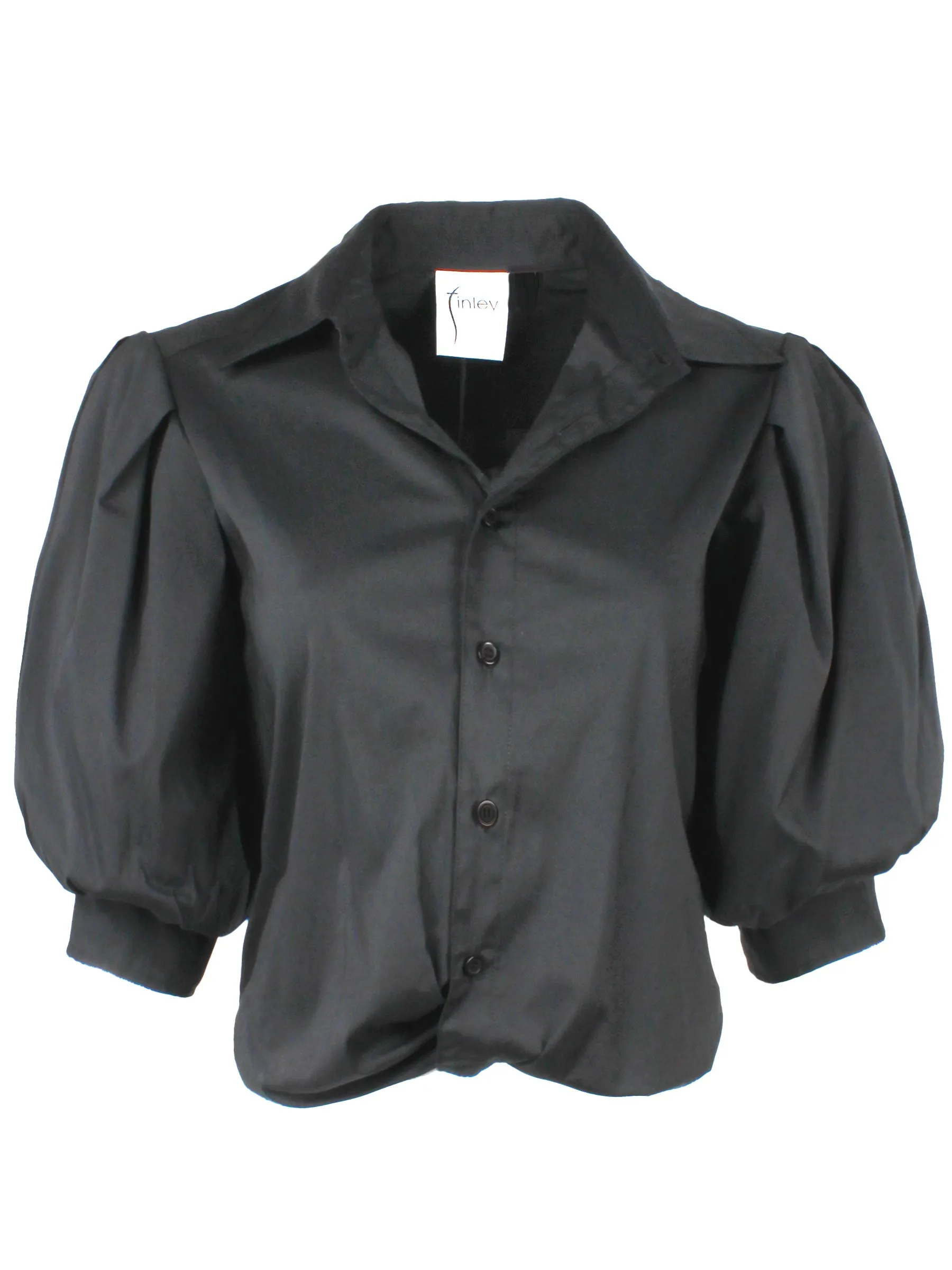 Bomba Shirt Black Silky Poplin