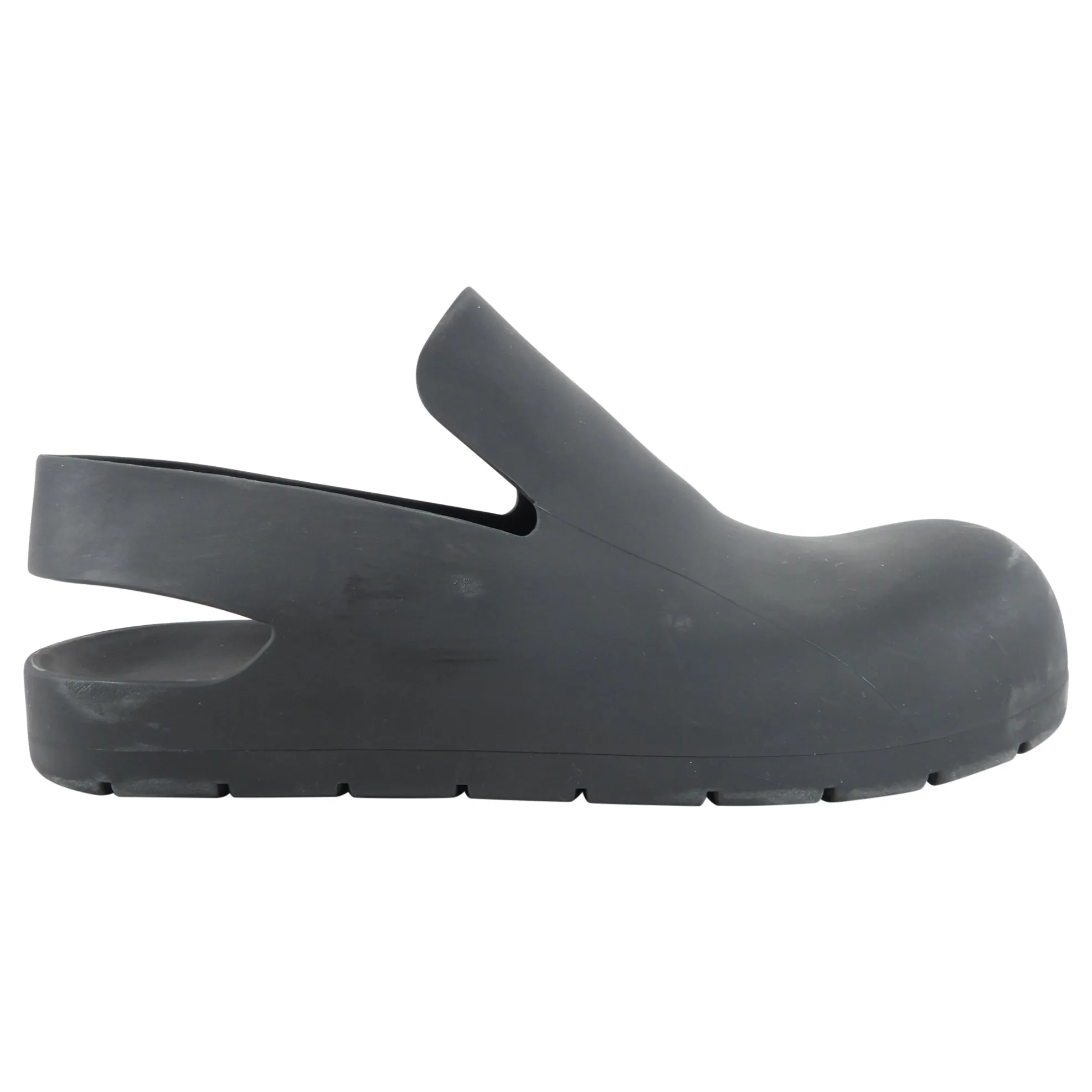 Bottega Veneta Black Rubber Clog Shoes - 8