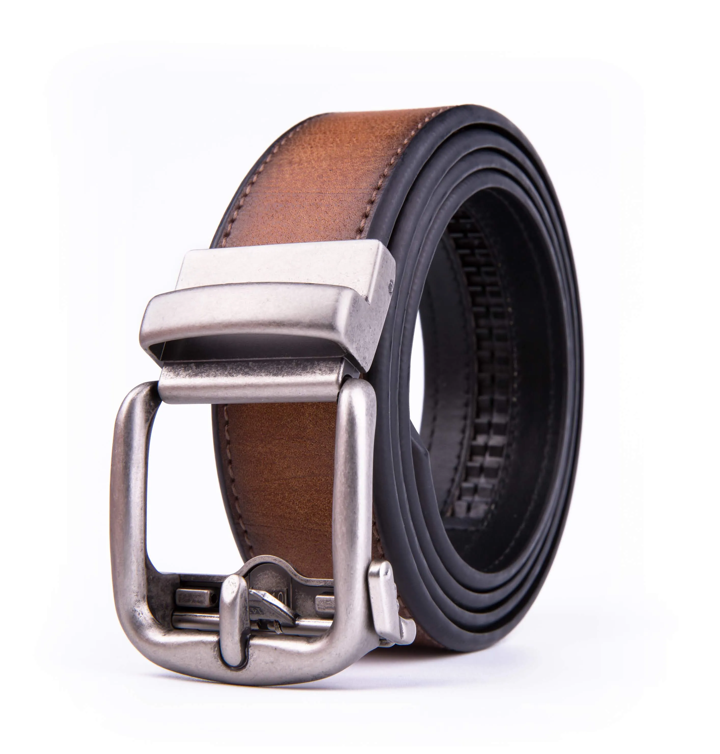 Braveman Men's Leather Rachet Casual Belt