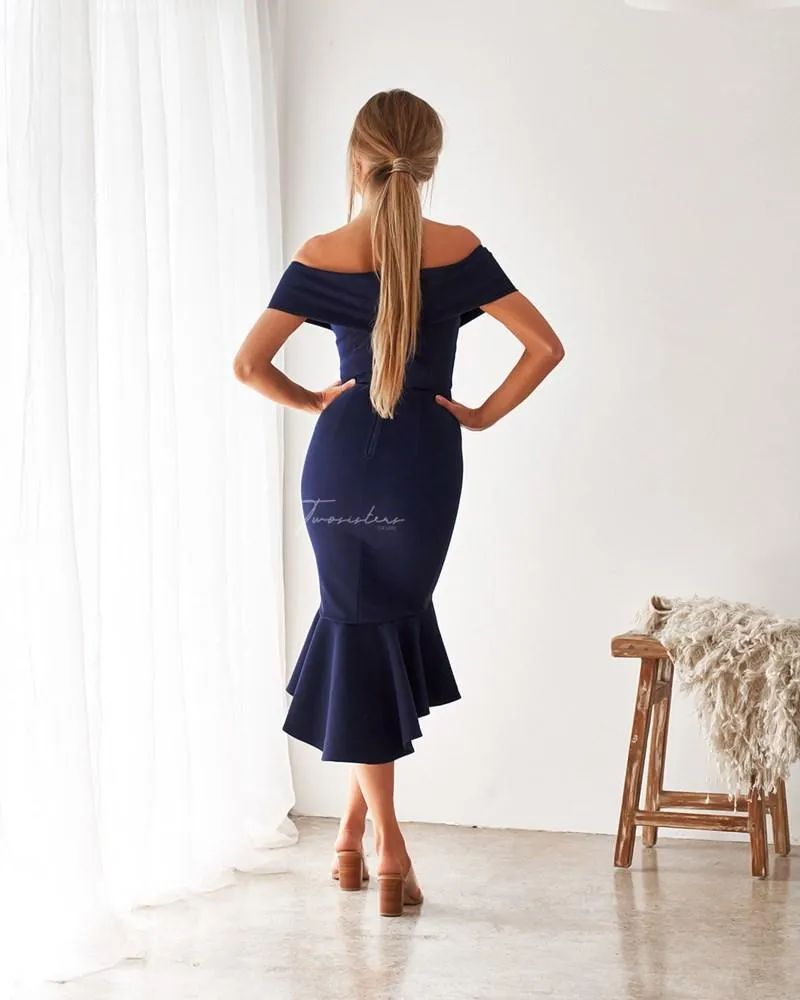 Brienne Dress - Navy