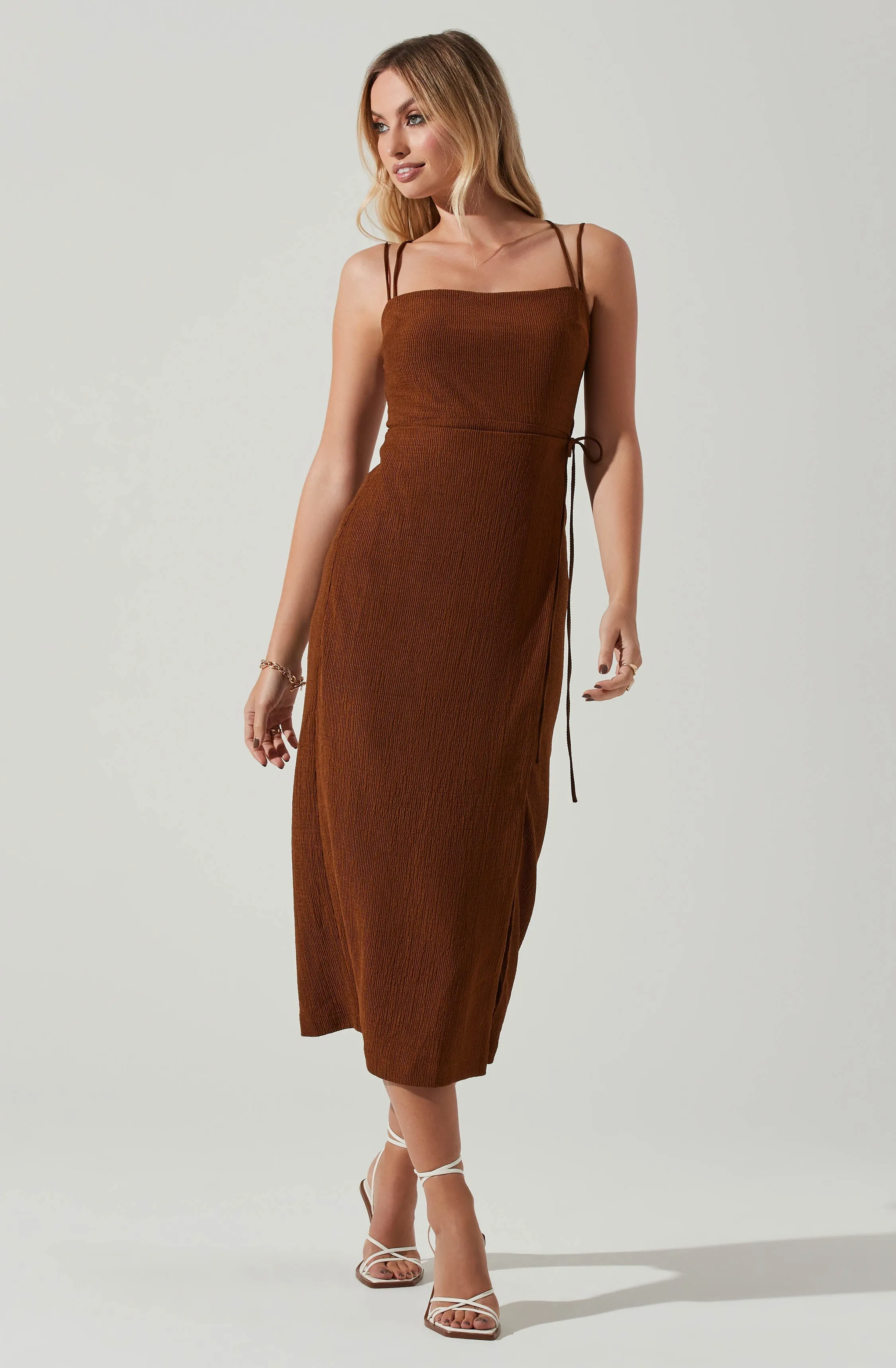 Brinda Wrap Midi Dress