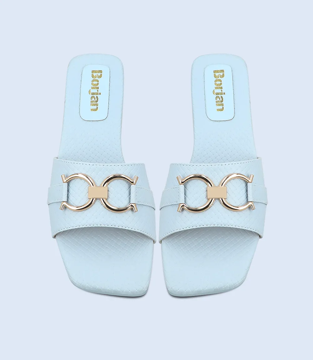 BW9292-LIGHT BLUE-Women Casual Slipper