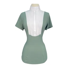 Cavalleria Toscana Hunter Shirt in Emerald Grey - Women's Small