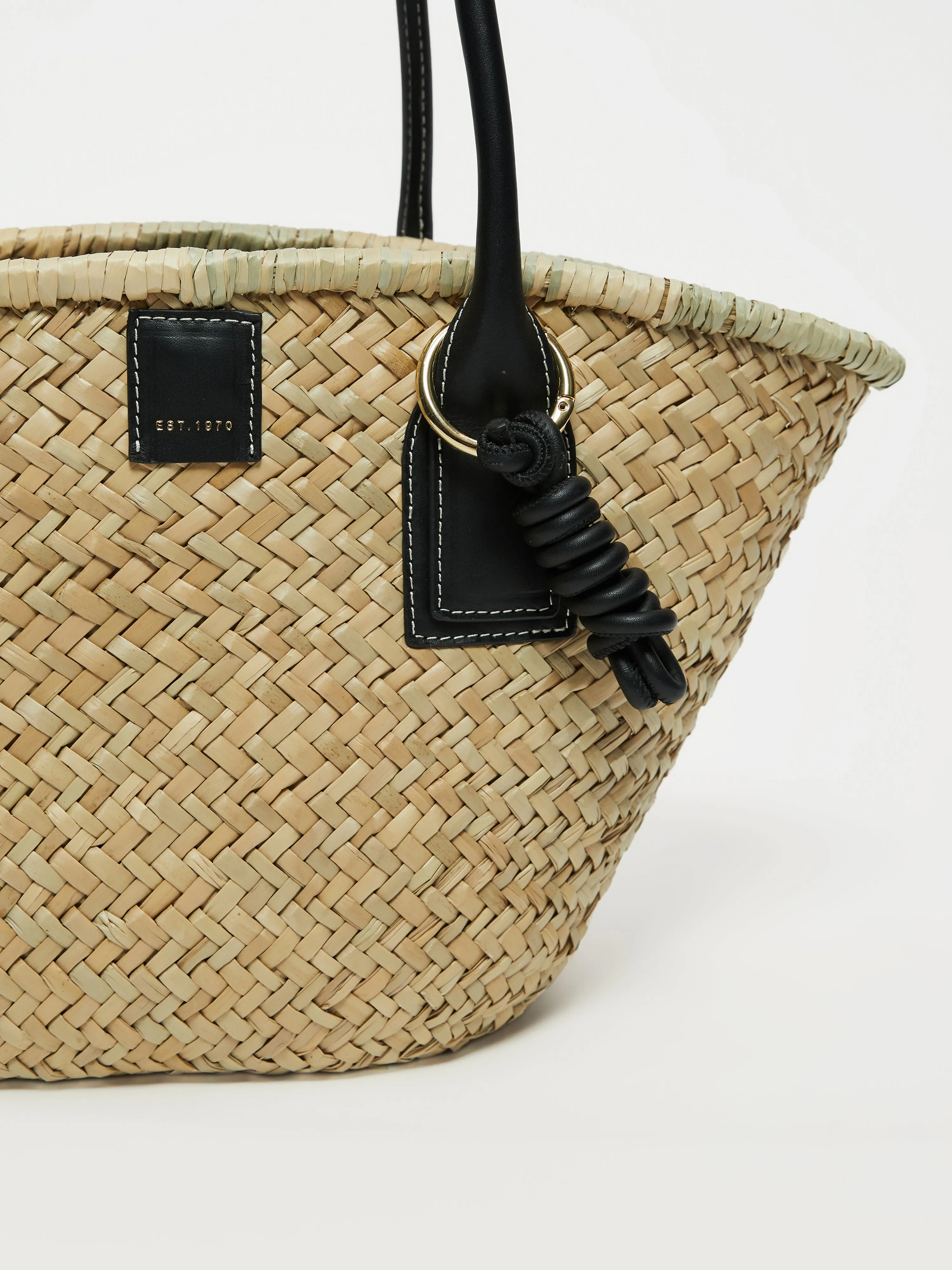 Chiltern Straw Bag | Black