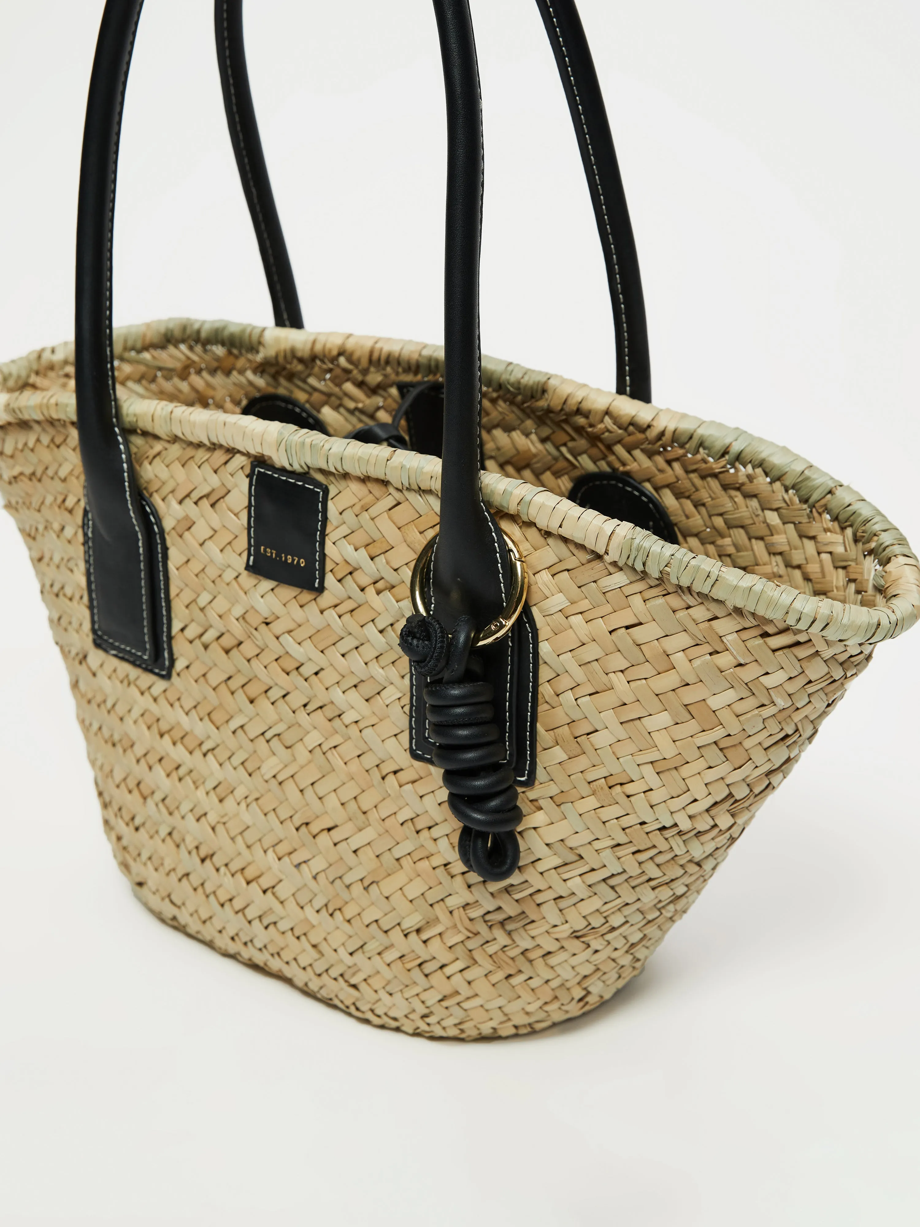 Chiltern Straw Bag | Black