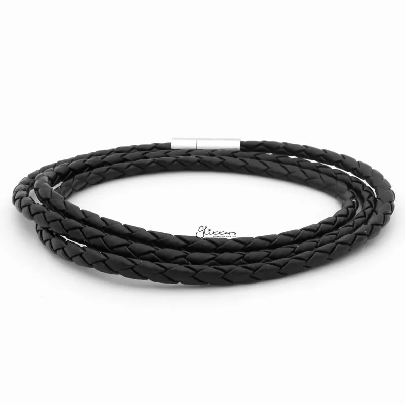 Classic Multilayer Push In Leather Bracelet