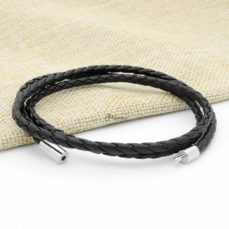 Classic Multilayer Push In Leather Bracelet