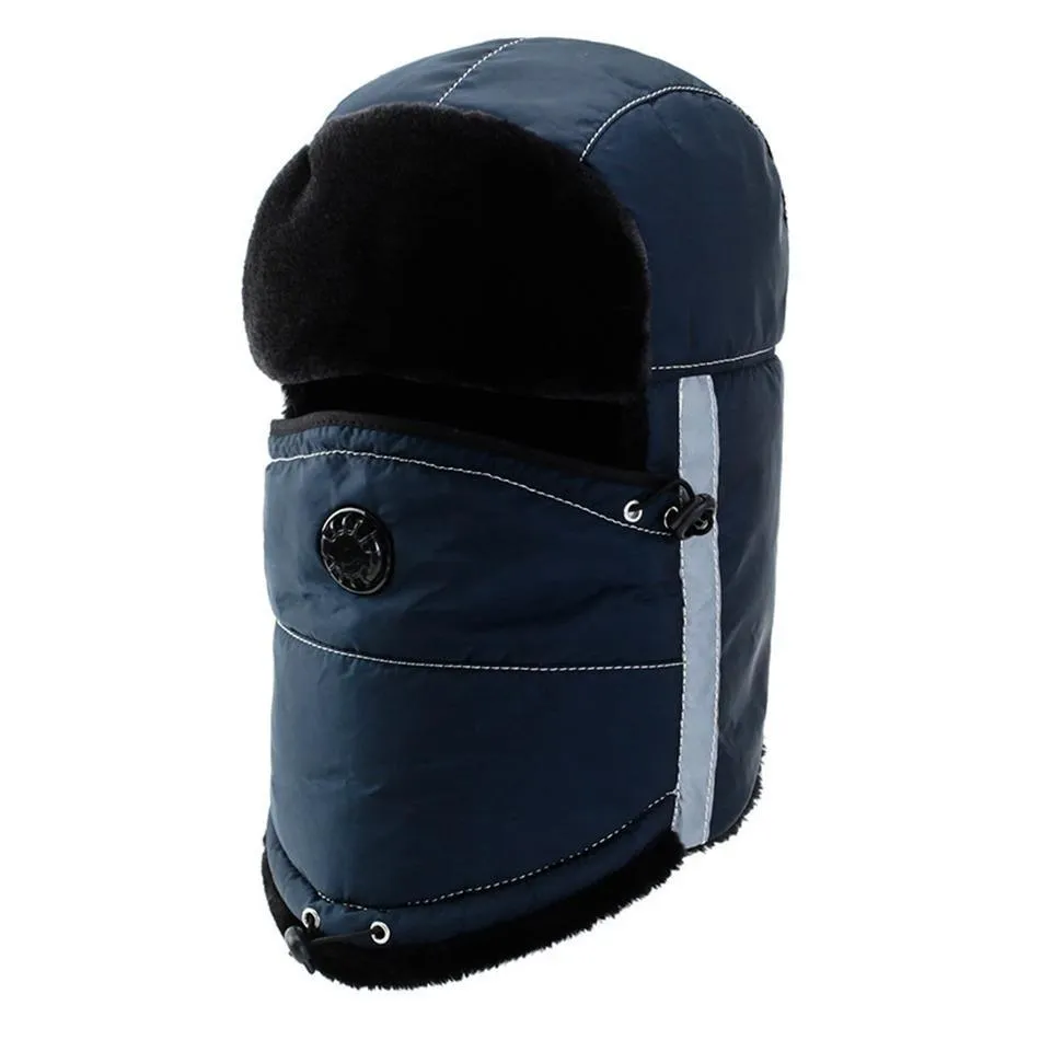 Cotton Bomber Hat Windproof and Earflaps