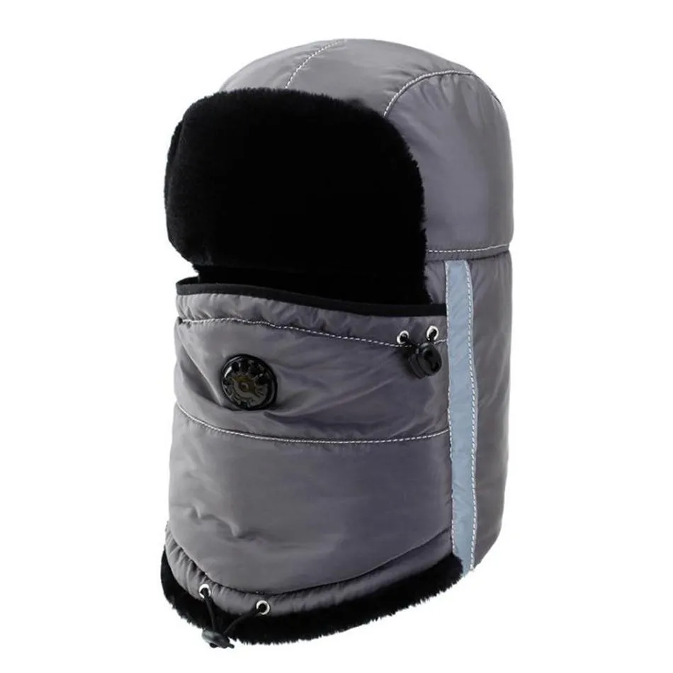 Cotton Bomber Hat Windproof and Earflaps