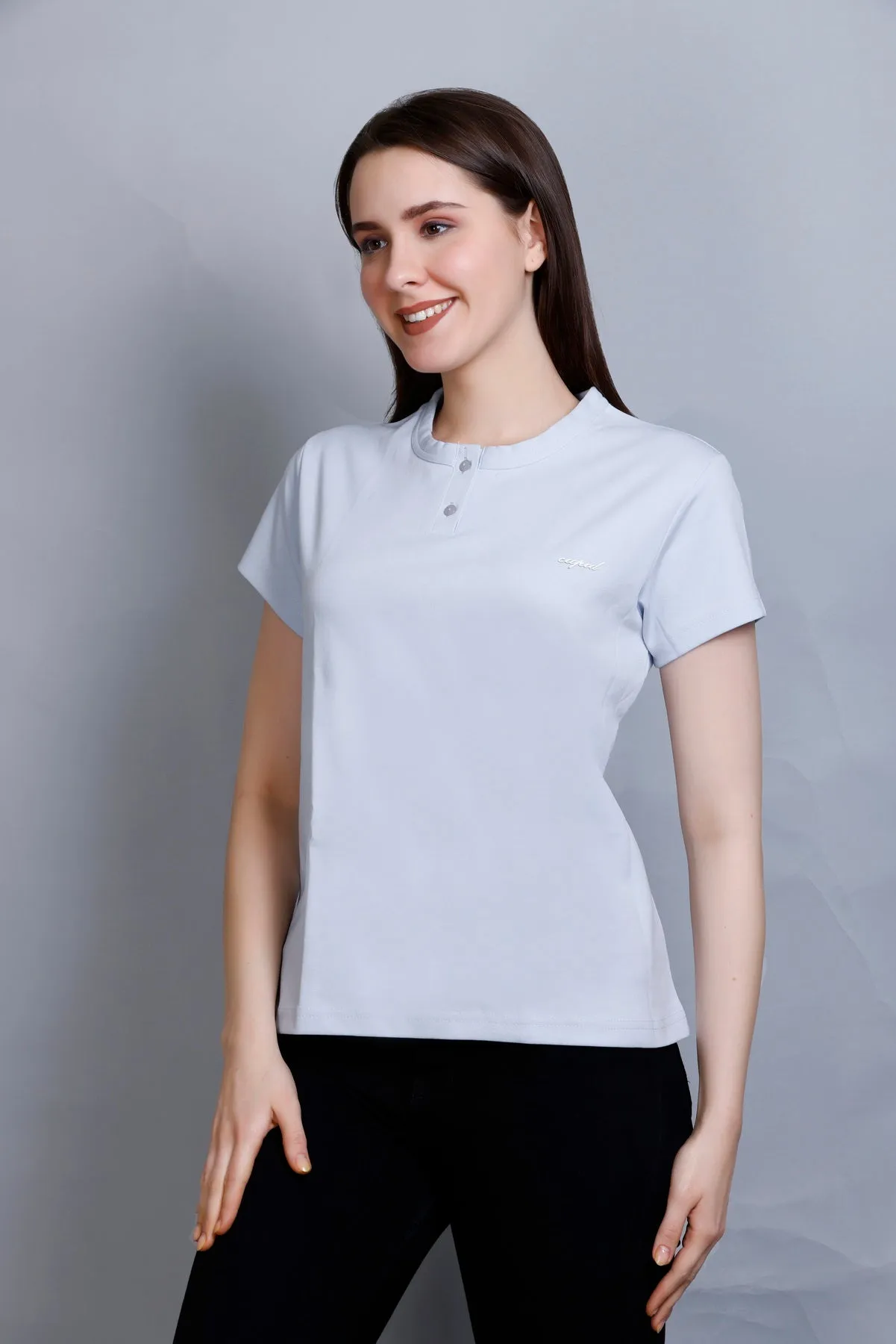 Cotton Casual Basic T-shirts For Summers -Regal Blue (Available  In Plus Sizes)