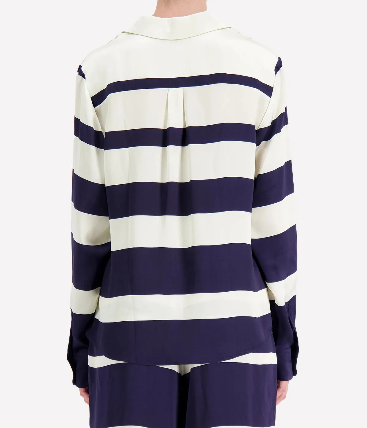 Crosby Blouse in Shadow Stripe