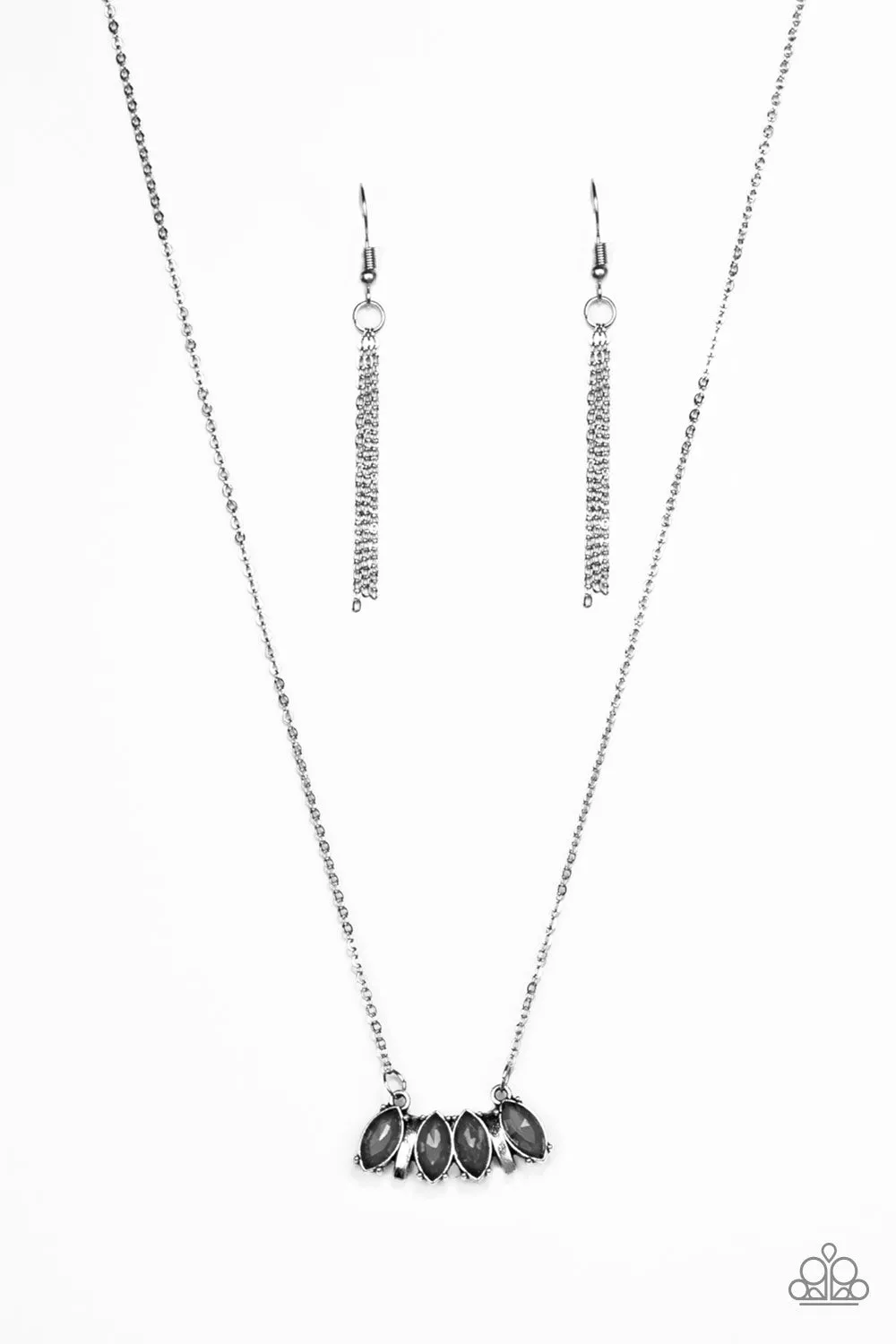 Deco Decadence - Silver Necklace