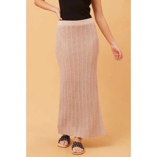 EDEL CROCHET KNIT SKIRT