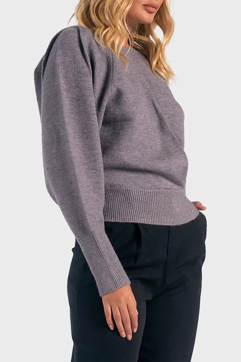 Elan Long Sleeve Twist Sweater