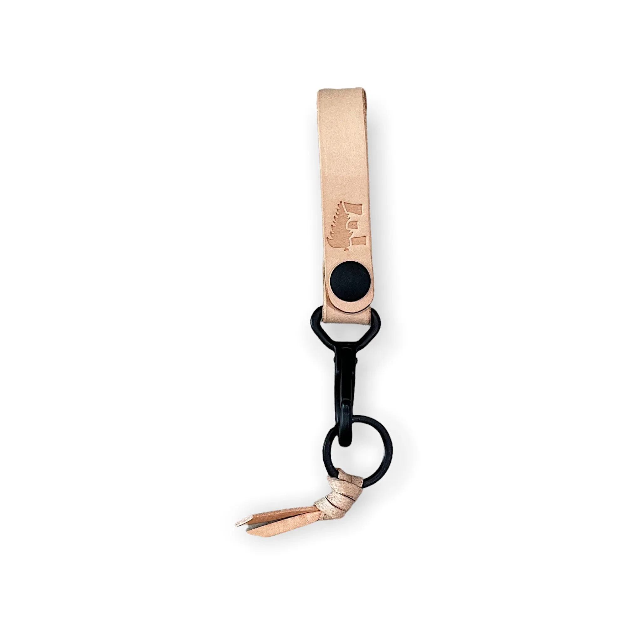 Ewing Dry Goods Minimalist Key Clip Natural/ Black