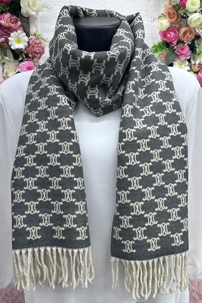 Geometric Print Soft Feel Scarves