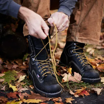 Georgia Men's USA Logger 8 Soft Toe WP Work Boot -Black- GB00603