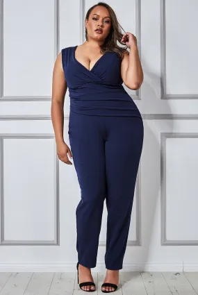 Goddiva Plus Bardot Scuba Jumpsuit